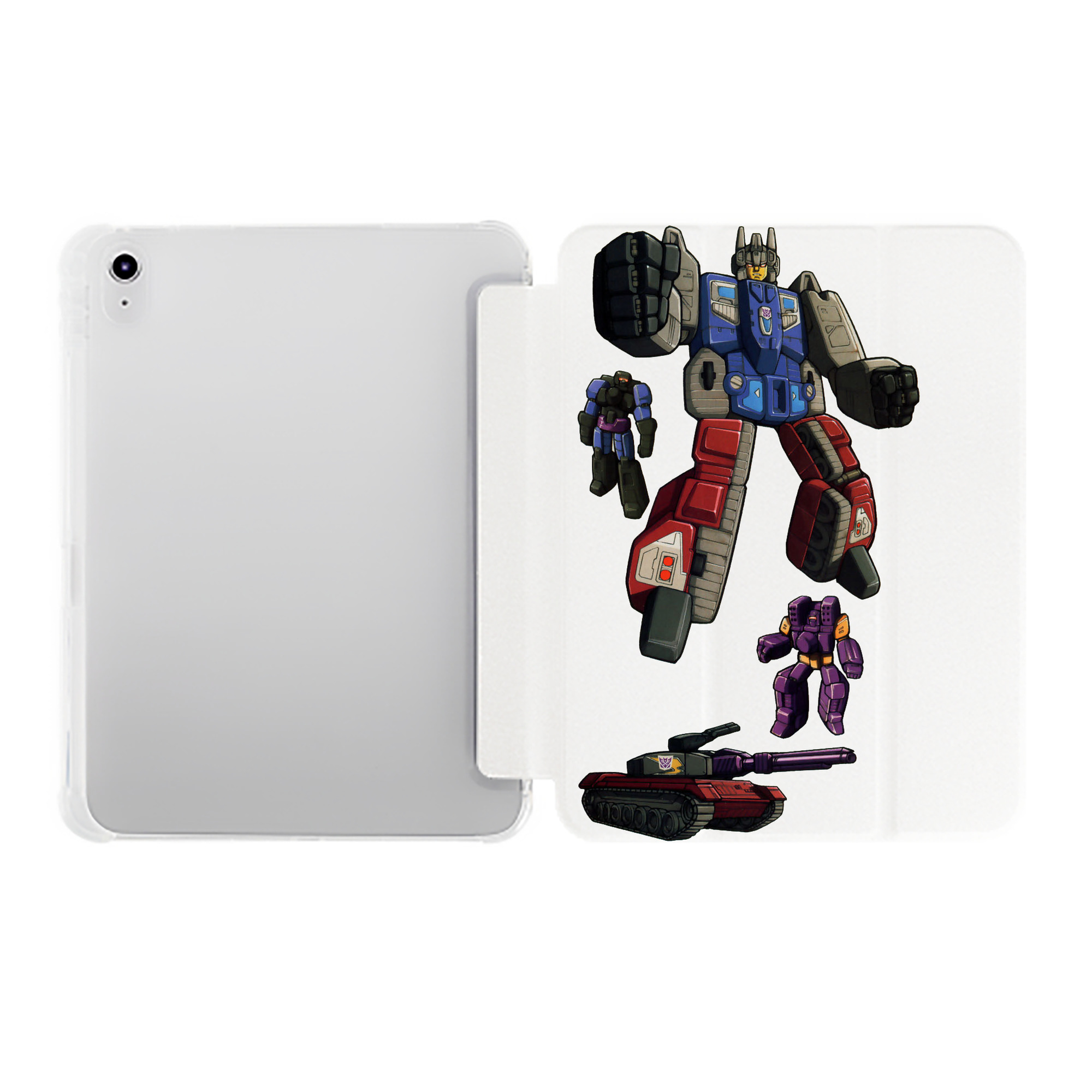 （画像用）  IPad ケース ペン収納付き 三つ折りスタンド PUレザー×シリコン 対応機種9.5/10.5/10.9インチ